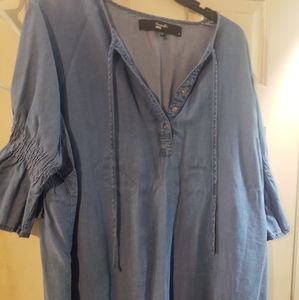 Size 3x Simply B Denim Shirt